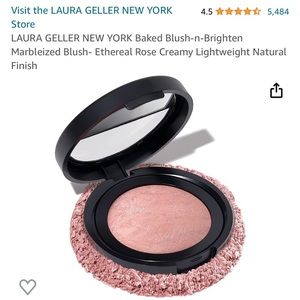 LAURA GELLER ITALIAN BAKED BLUSH-N-BRIGHTEN MARBLEIZED BLUSH “ETHRAL ROSE”
